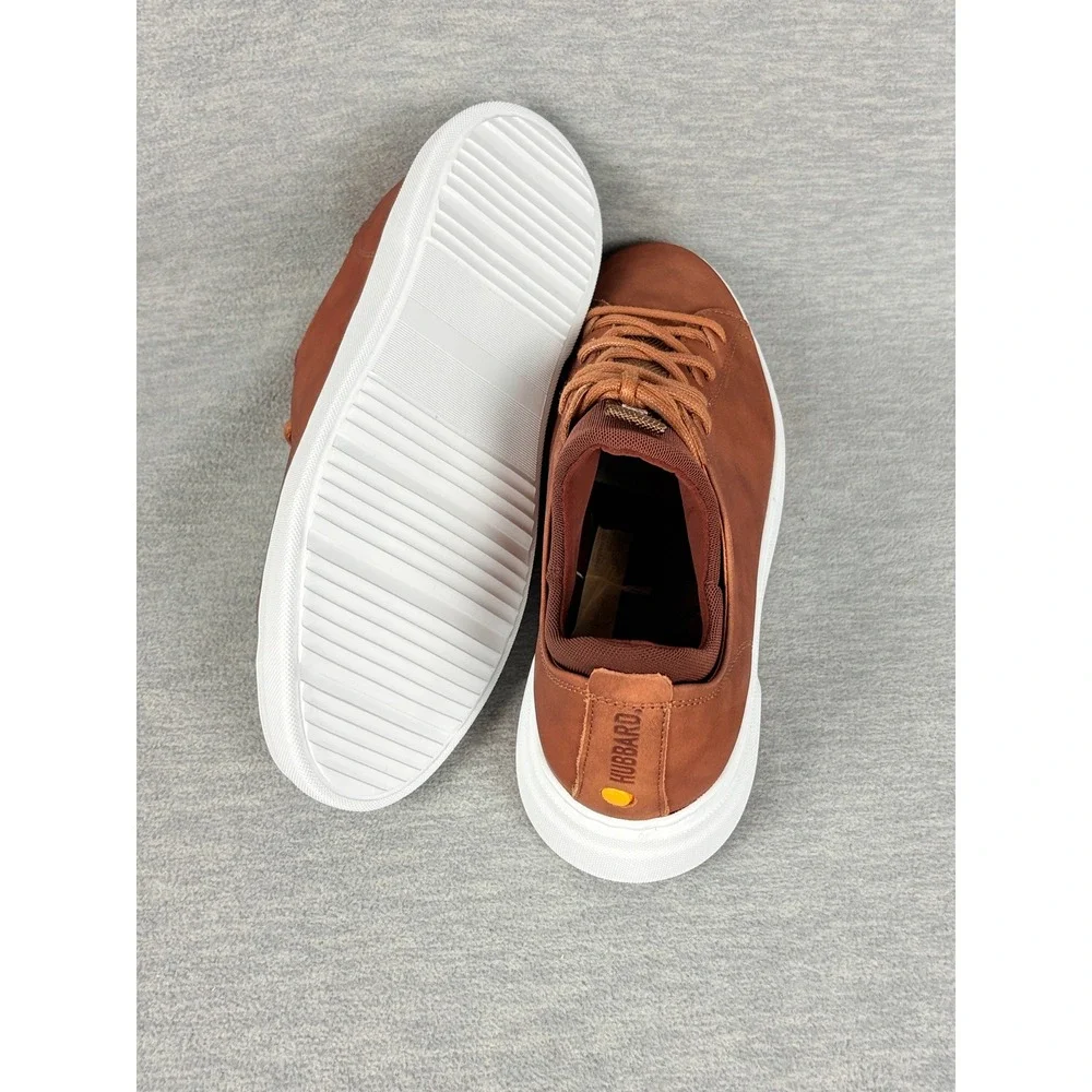 Samuel Hubbard Flight Low Top Sneakers Mens 7 M Burnished Tan Leather Mens